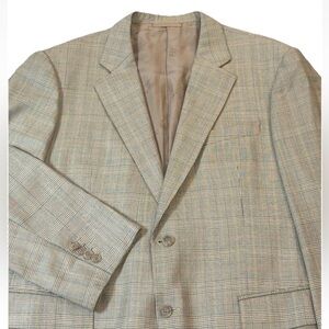 Loro Piana Sport Coat Blazer Men’s Size 46 Glen Plaid‎ Regent Shop
